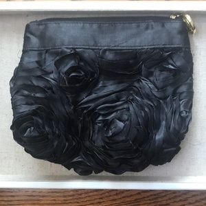 Black rosette clutch